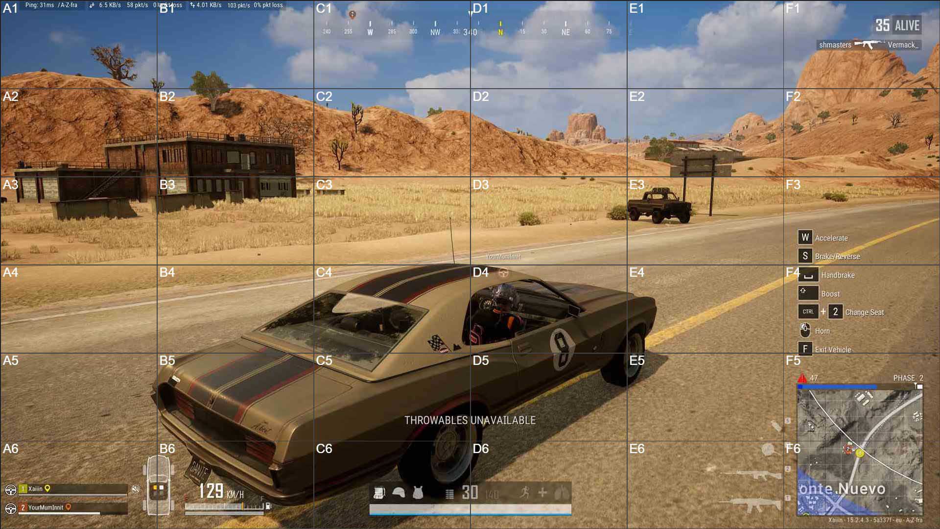 Fullscreen view of any squad mate